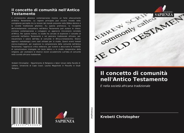 Krebeti Christopher | Il Concetto Di Comunità Nell'antico Testamento | Buch-image
