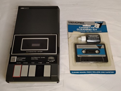 #ad Kmart Compact Cassette Recorder 33 90 Tested amp; Works No AC Cord w Instructions $16.99