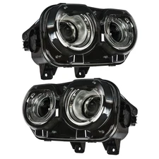 Left&Right For Dodge Challenger 2015 2016-2018 Headlights LED DRL Halogen