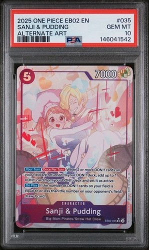 Sanji & Pudding (Alternate Art) graded PSA 10 for sale on eBay