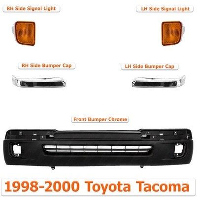 New Front Bumper Textured + Turn Signal Lamps Kit For 1998-2000 New Front Bumper Textured + Turn Signal Lamps Kit For 1998-2000