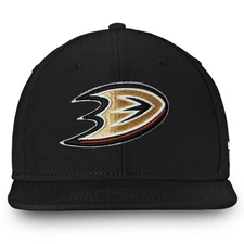 Anaheim Ducks Hat Cap Snap Back Team Core Emblem Mens Fanatics Black NHL Hockey