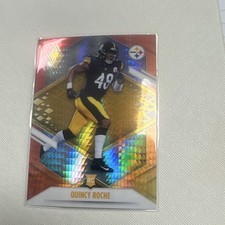 Panini Phoenix 2021 Quincy Roche Pittsburgh Steelers Rookie Card #176. rookie card picture