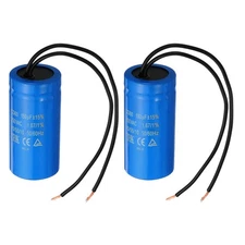 2 x CD60 Run Capacitors 150uF 250VAC 2 Wires 50/60Hz Motor Starting Capacitors