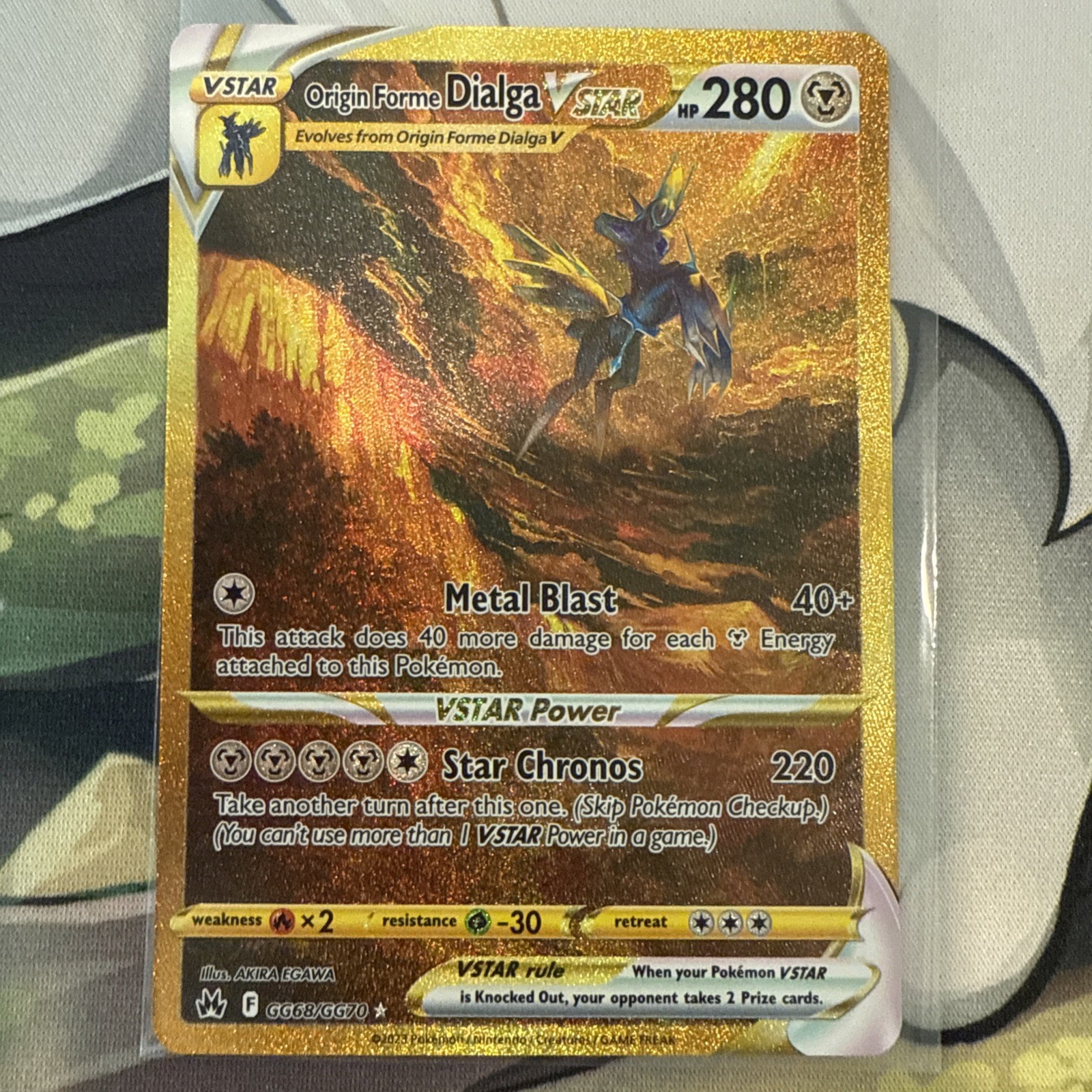 Origin Forme Dialga VSTAR Secret GG68/GG70 Crown Zenith Galarian Gallery Holo NM