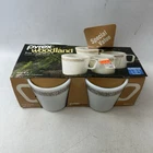 Pyrex Woodland 9oz Mug Set Of 4 Vintage Milk Glass New Old Stock