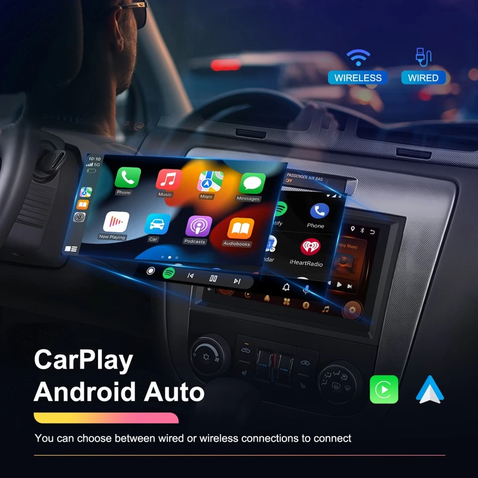 2+64 GB para Chevrolet HHR 2006-2011 Android 15 Apple Carplay coche estéreo radio GPS Foto 2 de 4