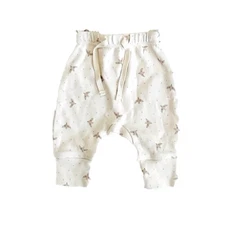 Quincy Mae Newborn Drawstring Pant Doves Soft Comfortable Baby Bottoms