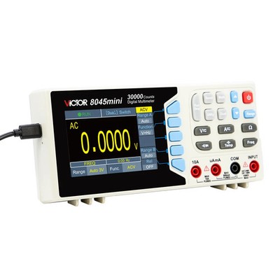 VICTOR 8045mini Desktop Digital Multimeter 30000 Counts TFT Screen USB-C