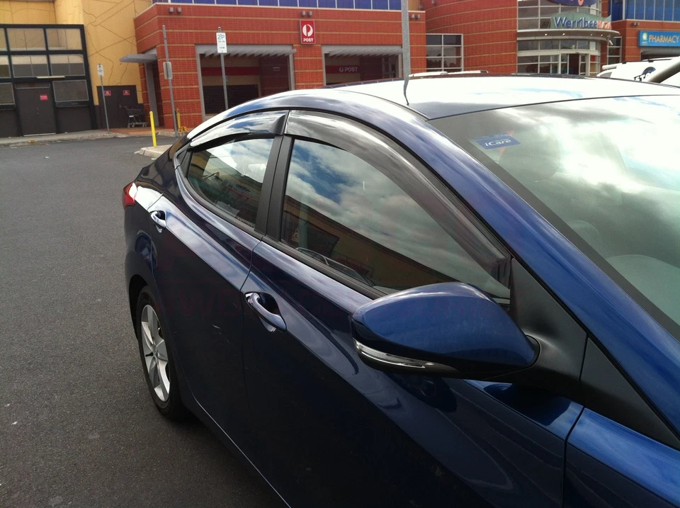 AUSGO Weather Shields for Hyundai Elantra MD Sedan 2011-2015 Window Visors - image 4 of 4