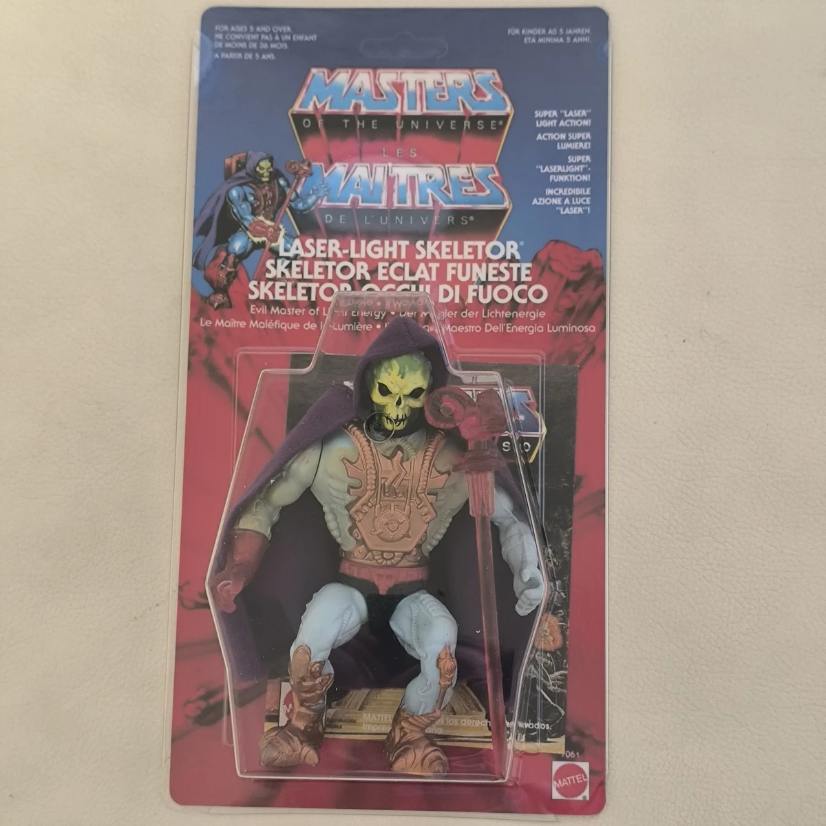 MAITRES DE L'UNIVERS SKELETOR Laser Light - Mattel 1987 - Incomplet (Italie)