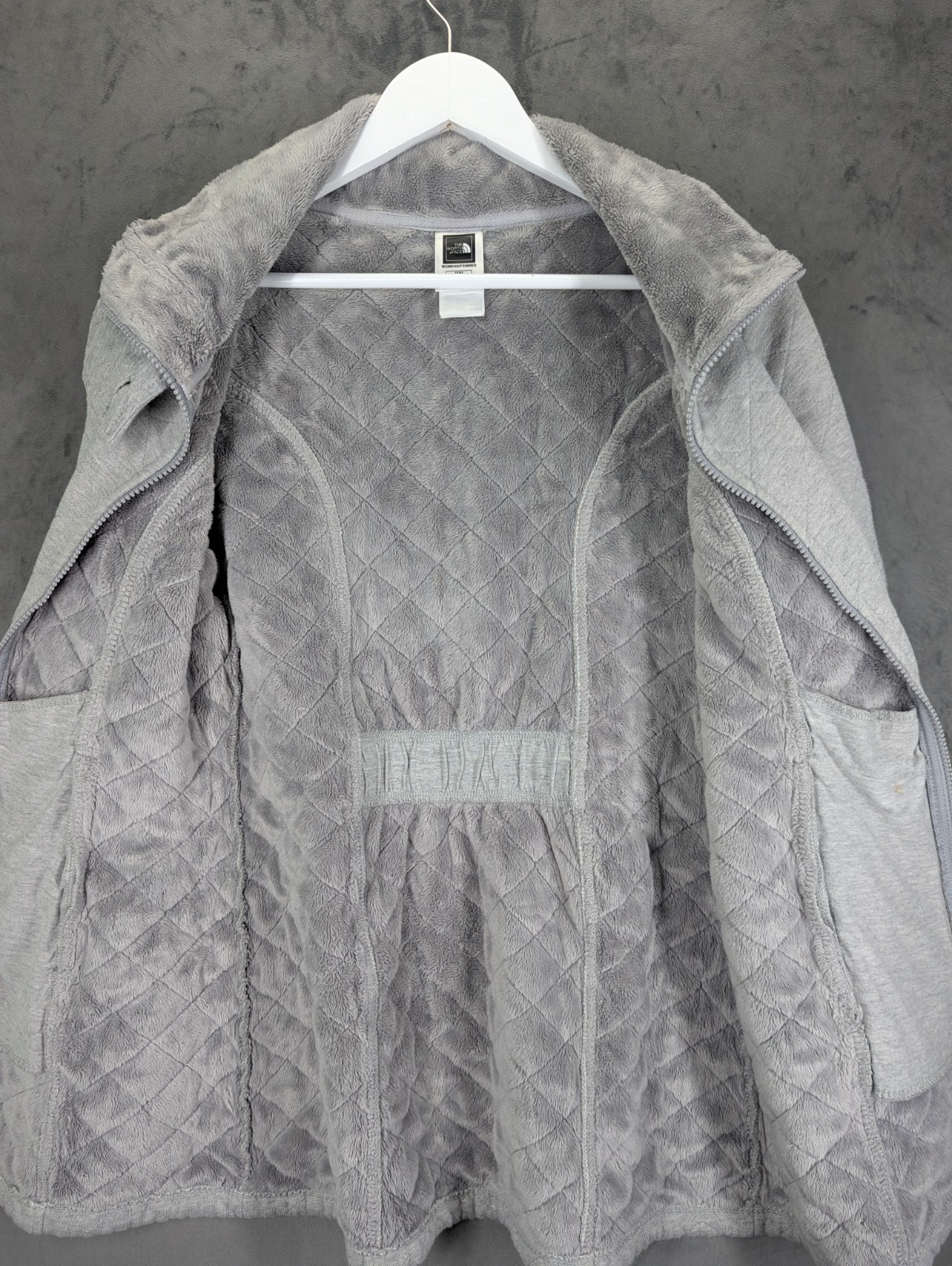 The North Face Full Zip Shawl Neck Quilted Jacket Womens Size Medium Slim 2010s image 9
