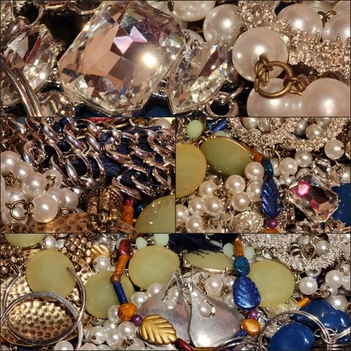 (Lot#28) 2 LBS + Wearable Costume Jewelry Vintage To Modern Free Shipping!