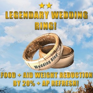 FALLOUT 76 PC ANY OF ALL 12 LEGENDARY WEDDING RING OF YOUR CHOICE