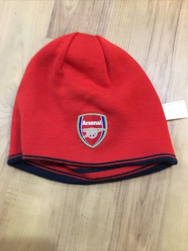 Rare Puma Arsenal FC Reversible Beanie Red Blue Logo Patch - Gently Used - Picture 3 of 8