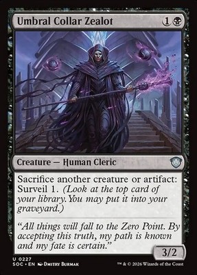 *MtG: 2x Umbral Collar Zealot - Commander Secrets of Strixhaven UC - magicman*