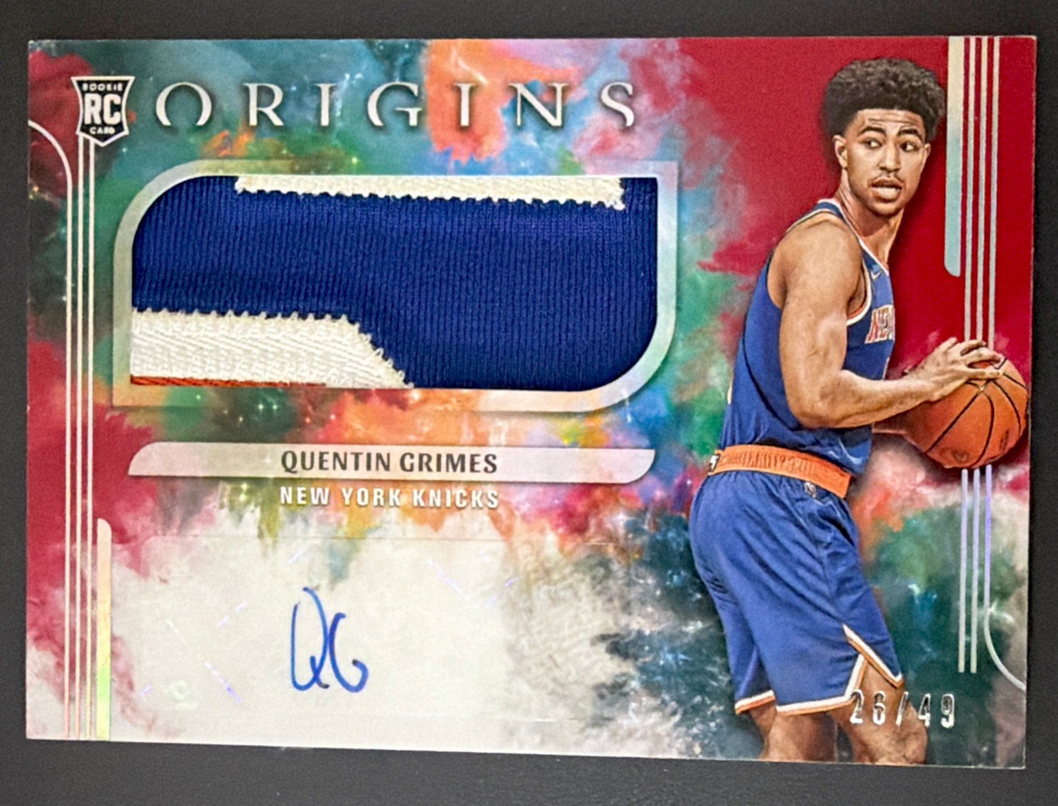 2021-22 Panini Origins Quentin Grimes RPA #JA-QUE Auto RC /49🔥