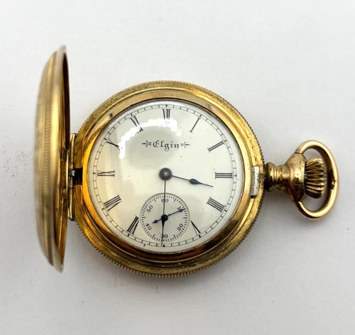 Elgin Antique Mechanical Pocket Watch 7J  0s  Gr222   8970431  DOESN'T WORK