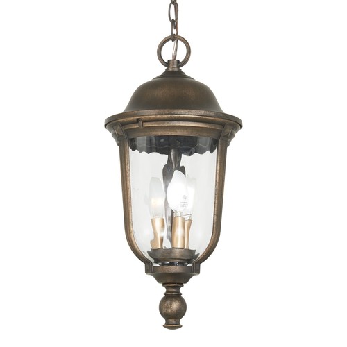 Minka Lavery Great Outdoors Havenwood 3 Light Outdoor Chain Hung-Tauira Bronze