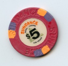 5.00 Chip from the Sundance Casino Las Vegas ...