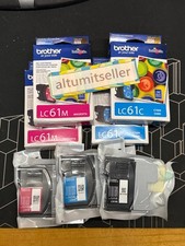 New Genuine Brother LC61 Black Cyan Magenta 7PK Ink Cartridge MFC-255CW MFC-290C