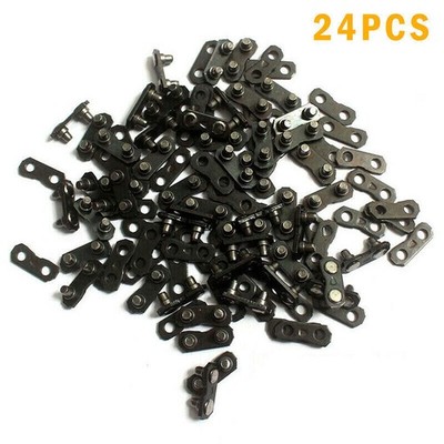 24 Sets Chainsaw Chain Masters Links Replace Repair Preset Tie Straps Kits New