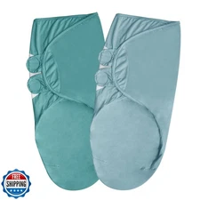 Dormlony Viscose from Bamboo Baby Swaddles Blanket for Newborn, 2-Pack Adjust