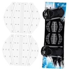  Snowboard Stomp Pad, Pro-Grade TPU 3D Anti-Slip Grip for Clear. Transparent