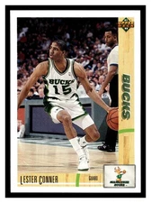 Lester Conner #381 1991-92 Upper Deck Milwaukee Bucks