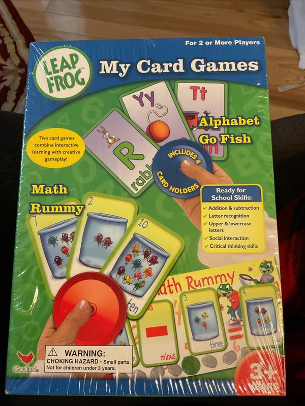 Leap Frog My Card Games Alphabet Go Fish Math Rummy Education Games Years 3+ NEW