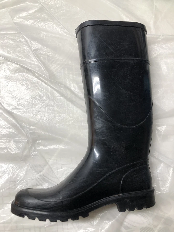 Botas de lluvia de goma para mujer Burberry EU 35 / US 4.5 - estampado a cuadros negro Italia M Foto 2 de 4