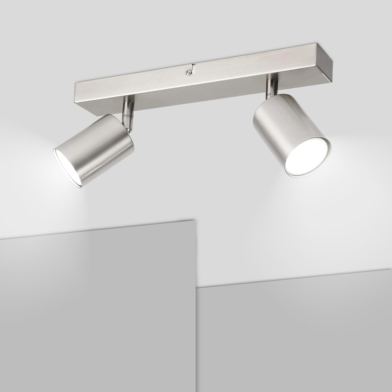 Faretto da Soffitto Orientabile Nichel GU10 | Plafoniera Metallo LED