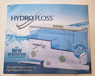 #ad Hydro Floss Oral Irrigator Includes 4 Color Coded Jet Tips UNUSED COMPLETE $94.99