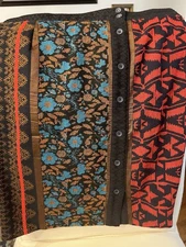 Anthropologie Dolan Jacquard Pencil Skirt, Size Large