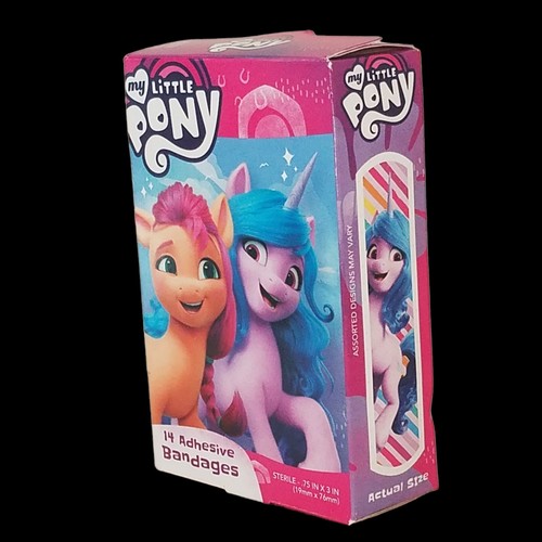 Hasbro MY LITTLE PONY Sterile Adhesive Bandages 14 Count Assorted Designs DAMAGE - Picture 8 of 24
