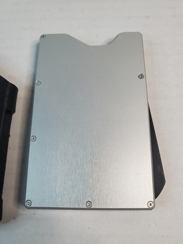 NEW Grip6 Grip 6 RFID Block Wallet Aluminum Silver With Leather Case NIB - Picture 10 of 11