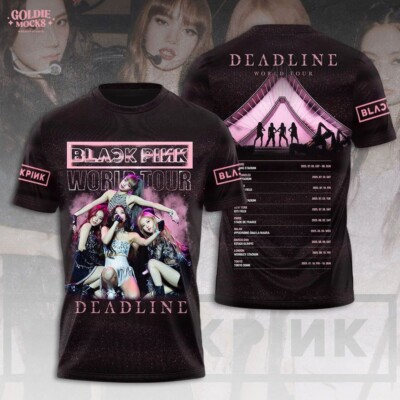 BLACKPINK DEADLINE WORLD TOUR Tシャツ BLACKPINK Deadline World Tour 2025 Exclusive Tee For Los