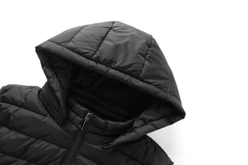 Mens Puffer Gilet Bodywarmer Outdoor Hooded Military Padded Quilted Zip Jacket - Picture 4 of 30