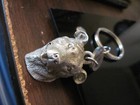 English Staff Bull Terrier dog Pewter Key Chain