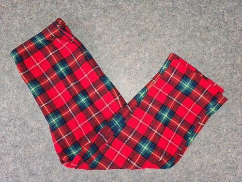 🛌🎄 Lauren Ralph Lauren Kids Sleepwear Set M Red Plaid Pajamas Polyester - Picture 3 of 17