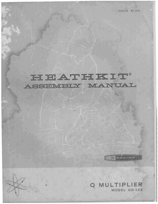 Assembly Manual-Anleitung für Heathkit GD-125 