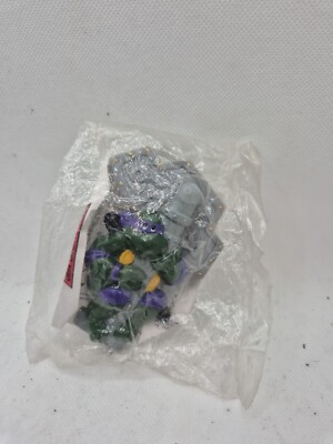 Vintage 1989 Ninja Turtles TMNT Donatello Clip Burger King BK Spielzeug TJ versiegelt