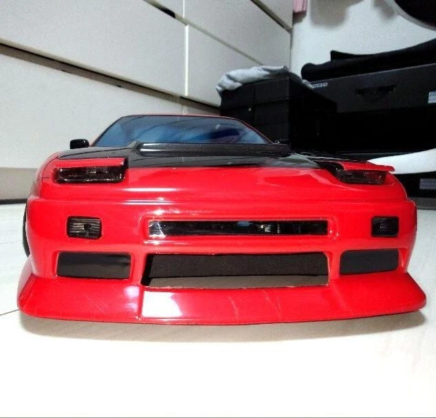 Yokomo 1/10 RC Car Painted Body Nissan 180SX Street version - Image 3 of 4