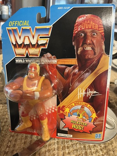 WWF HASBRO HULK HOGAN HULKSTER HUG SERIES 2 MOC 19...