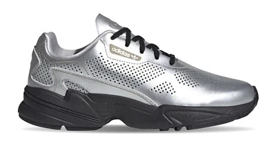 ADIDAS Falcon ALLUXE W Damen Sneaker Trainer Silber Schnürschuhe - Bild 1 von 4