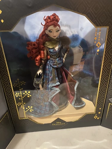 DISNEY LIMITED EDITION DESIGNER COLLECTION MERIDA DOLL 1 OF 9800 DENTED BOX