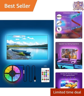 Illuminating 11.5Ft LED Strip for TV Backlight - Enhance Your Viewing Experience