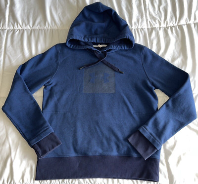 Under Armour UA Women s Navy Blue Threadbone Loose Fit Hoodie Size MEDIUM