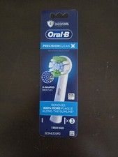 Oral-B Precision Clean Electric Toothbrush Replacement Brush Heads 3 Pack