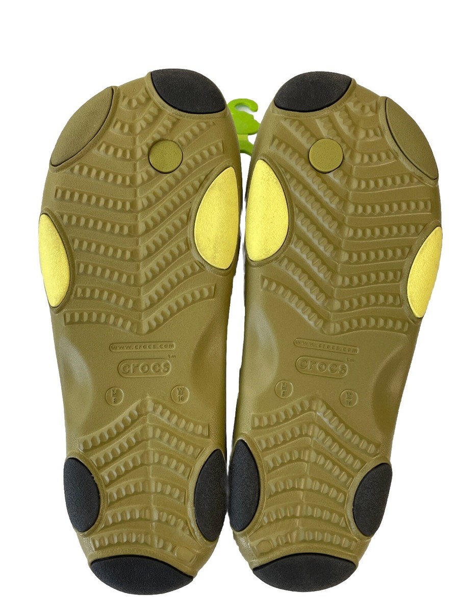 NWT Crocs Classic All Terrain Flip Sandal Olive Aloe Men 8  display picture 3
